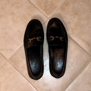 Classic Gucci Leather Loafers Size 13M